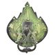 Ornate Green Patina Parrot Bird Door Knocker